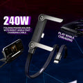 240W USB-C Fast Charger Cable with Foldable Phone Stand – Gamer Essential